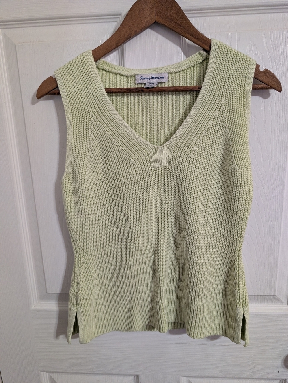 Tommy Bahama Womens Sweater Tank Vest Knit Pima Cotton Size Small